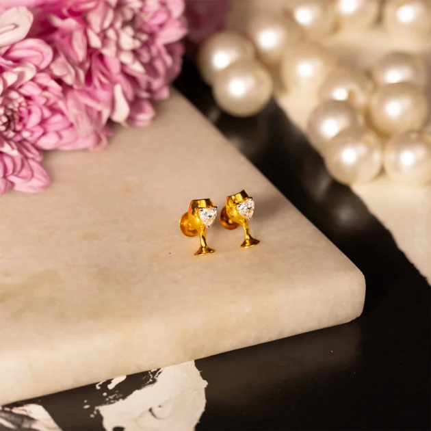 Golden Toast Earrings
