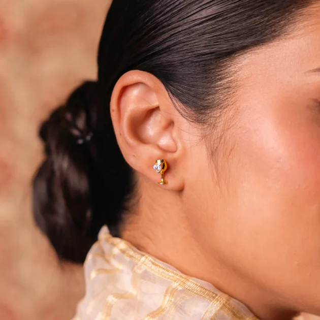 Golden Toast Earrings - Image 2