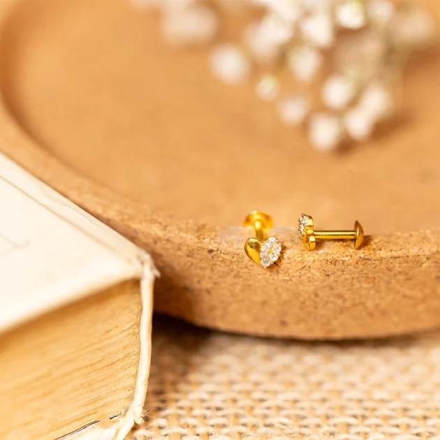 Pure Heart Shaped Second Stud - Image 2