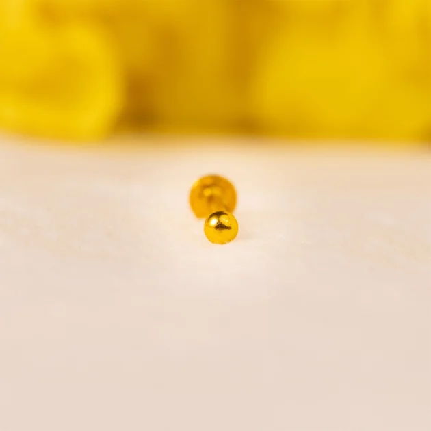 Simple Plain Gold Ball Nosepin