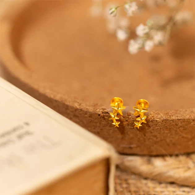 Starry Trio Elegant Studs