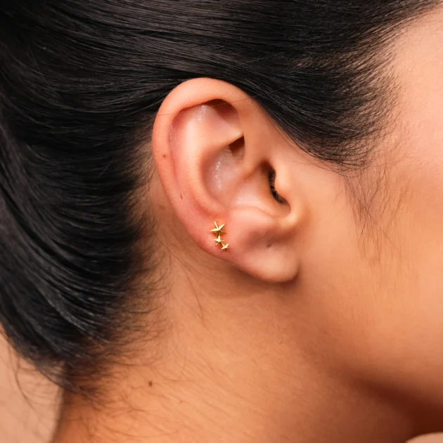 Starry Trio Elegant Studs - Image 4