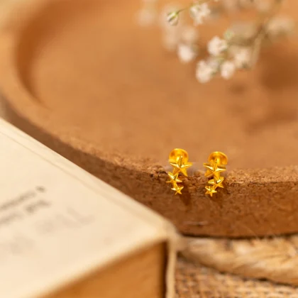 Starry Trio Elegant Studs